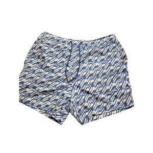 Ted Baker Salco Mid Scale Geo Swim Shorts Blue Size 7, US Size 2XL